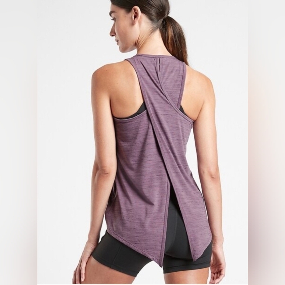 Athleta Essence Tie Back Tank Size L 🧘‍♀️ - Picture 2 of 6